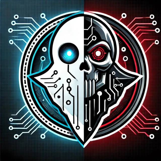 GHOSTsuite split cyber-skull emblem